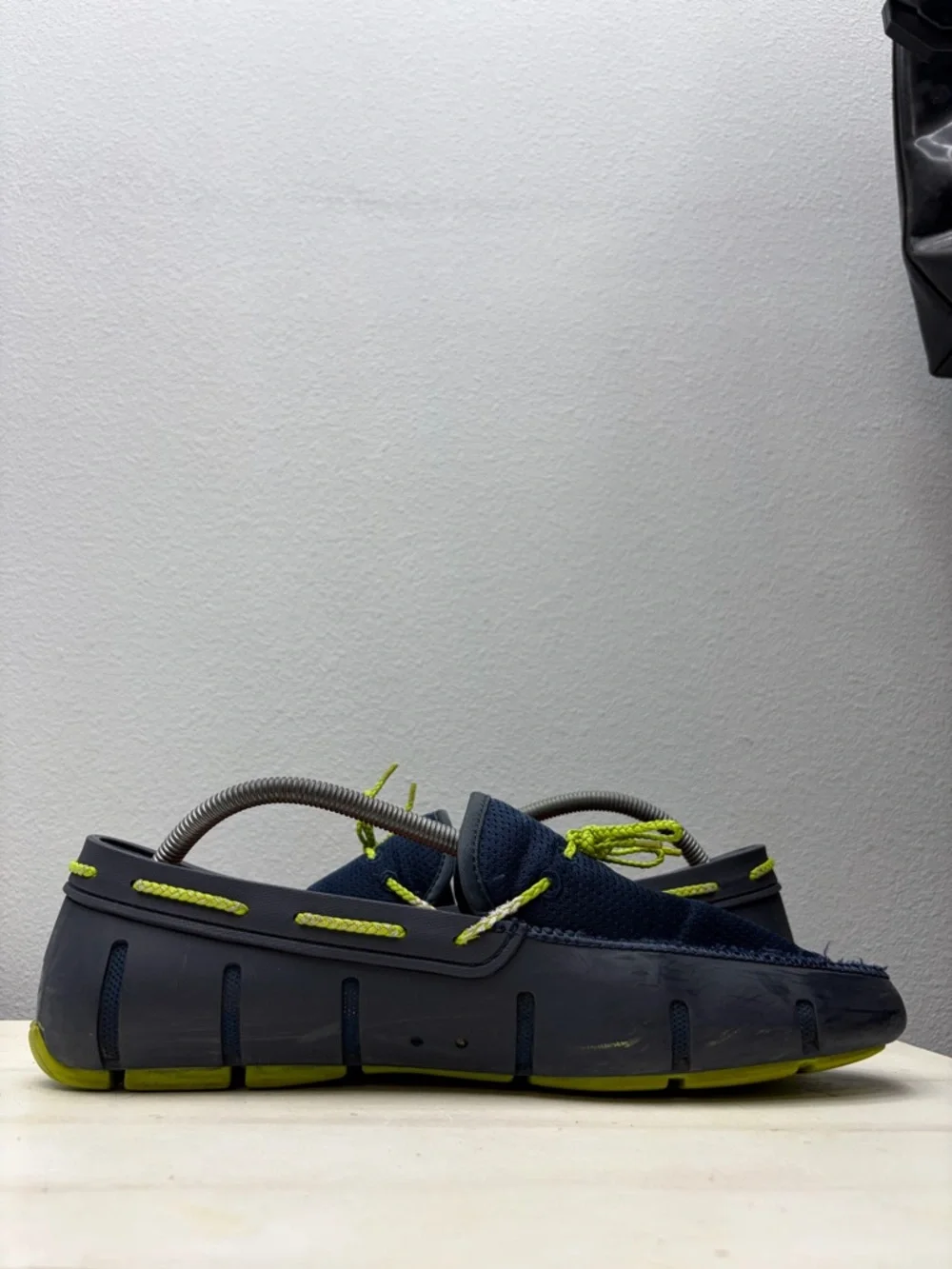 Swims Men’s Blue Rubber Braided Lace Loafers Size 10 - Picture 2 of 8